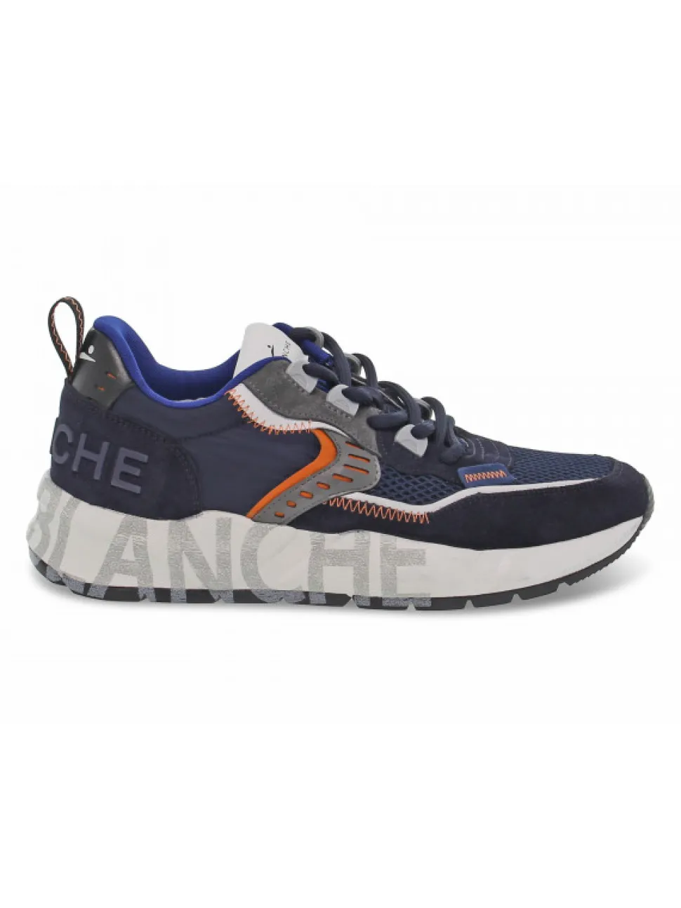 Voile Blanche Sneakers Club01 In Blue Suede Leather^Men Sneakers