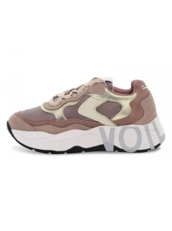 Voile Blanche Sneakers Club107 1H63 In Rose Suede Leather^Women Sneakers