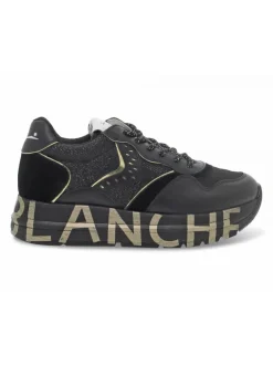 Voile Blanche Sneakers Club106 In Black Leather^Women Sneakers