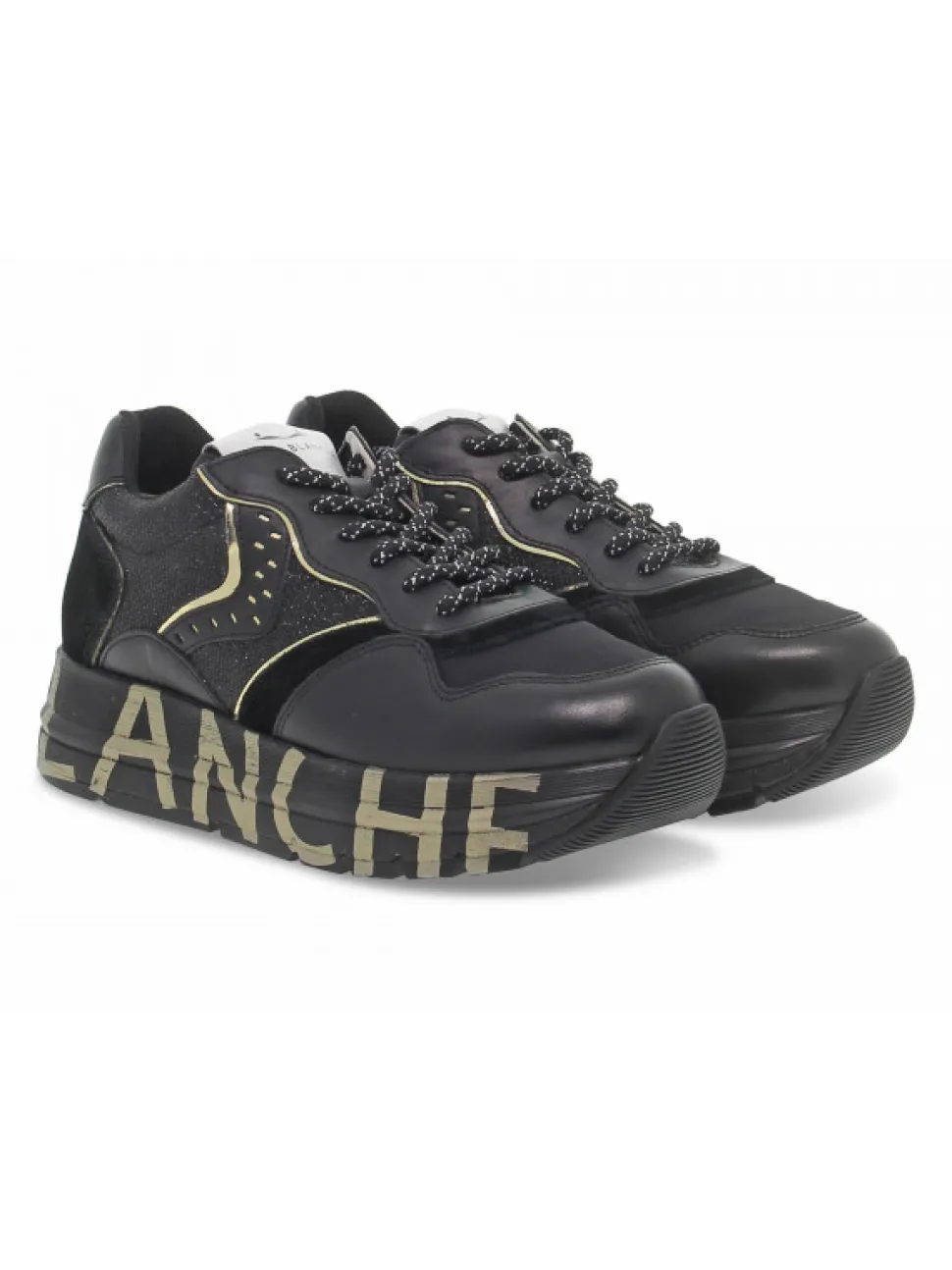 Voile Blanche Sneakers Club106 In Black Leather^Women Sneakers