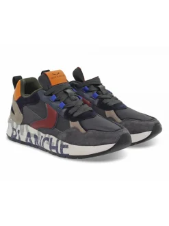 Voile Blanche Sneakers Club16 In Grey Suede Leather^Men Sneakers