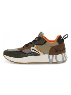Voile Blanche Sneakers Club01 1F35 In Dark Green Suede Leather^Men Sneakers