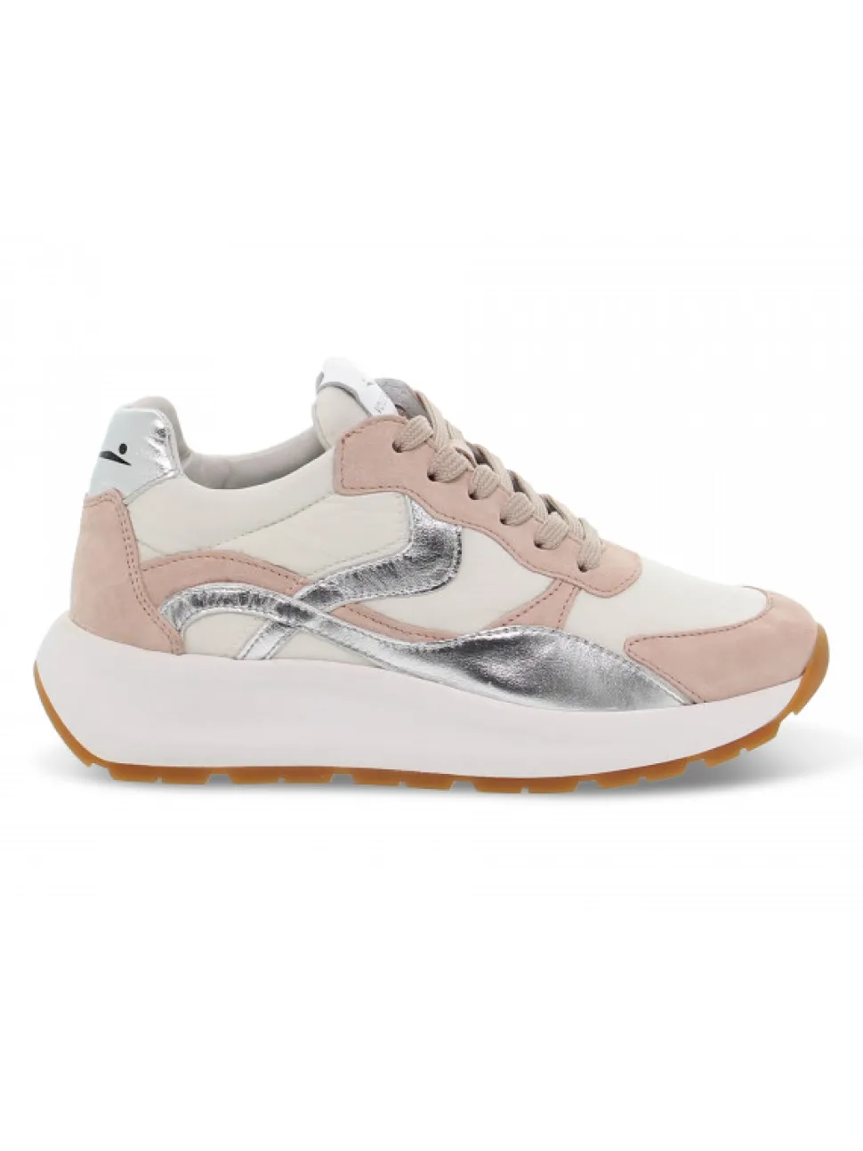 Voile Blanche Sneakers Flowee 02 In White Suede Leather^Women Sneakers