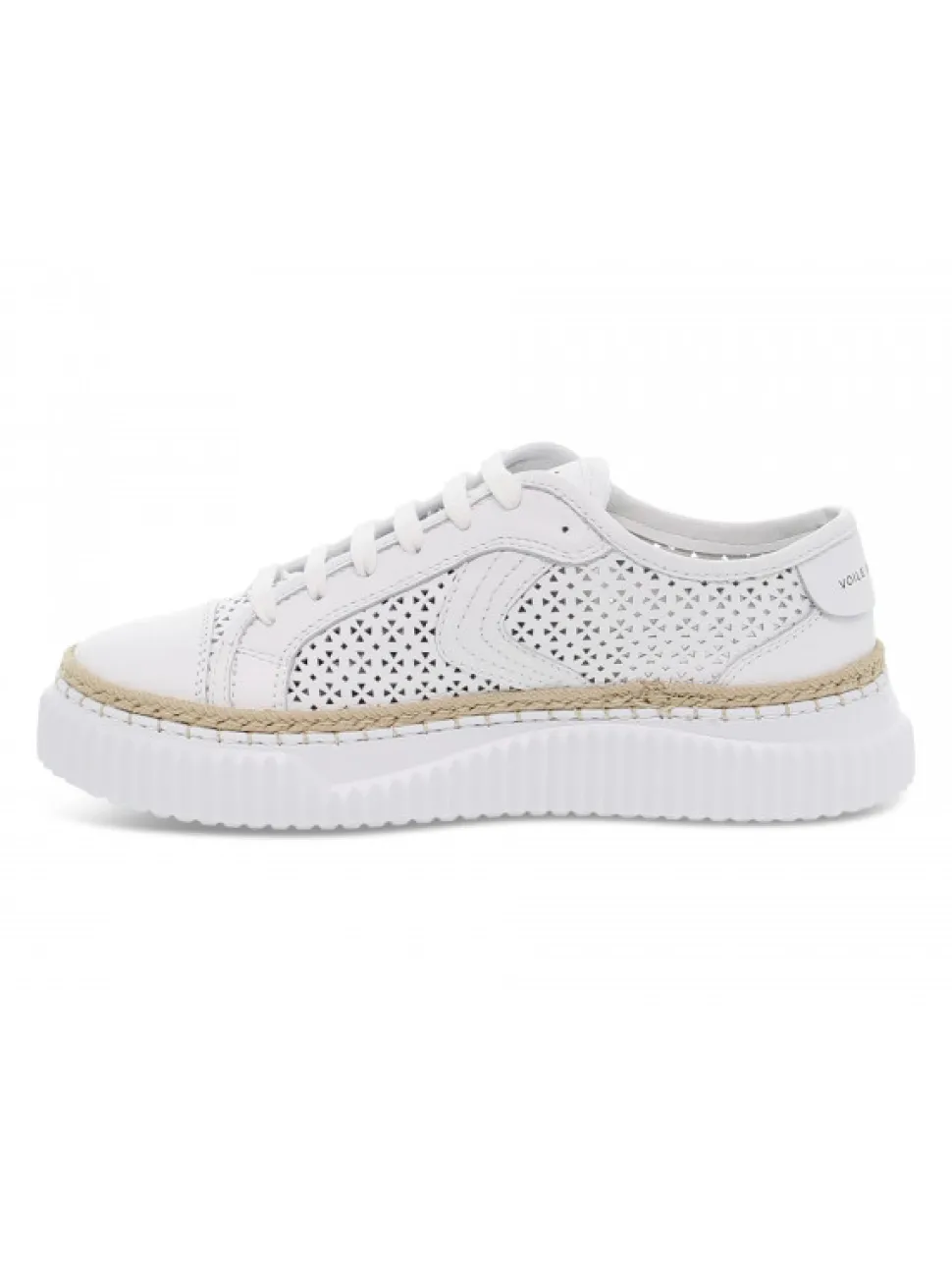 Voile Blanche Sneakers Maiorca Mesh In White Leather^Women Sneakers