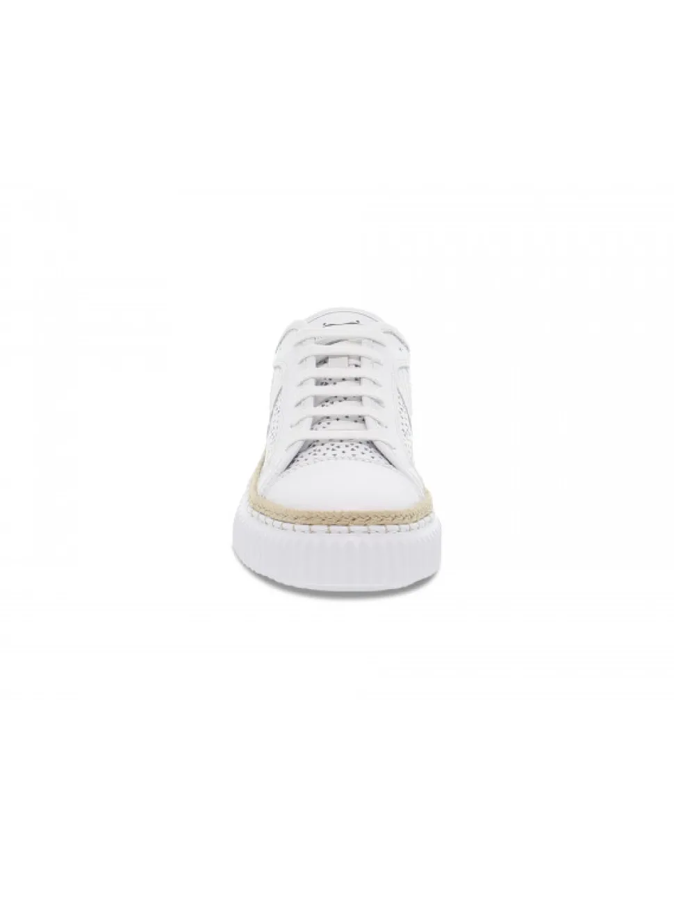 Voile Blanche Sneakers Maiorca Mesh In White Leather^Women Sneakers