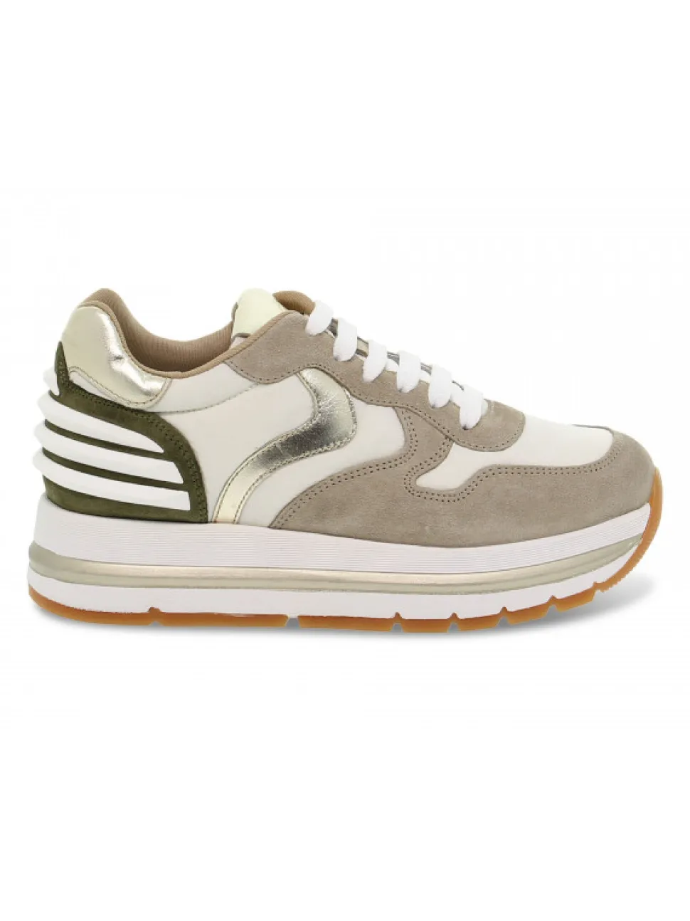 Voile Blanche Sneakers Maran Power In Sand Suede Leather^Women Sneakers