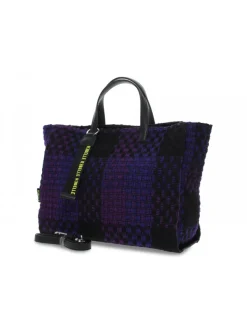 Rebelle Tote Bag Ashanti Shopping S Checked Wire In Violet Fabric^Women Tote Bags