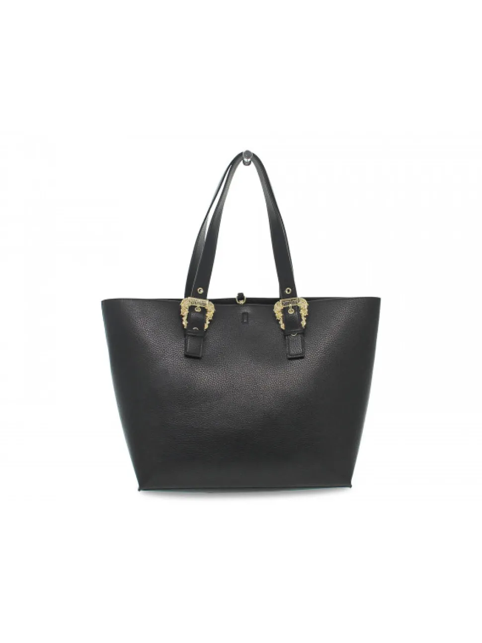 Versace Jeans Couture Tote Bag Jeans Couture Range F Sketch 9 Bags Grainy Buckle In Black Printed^Women Tote Bags