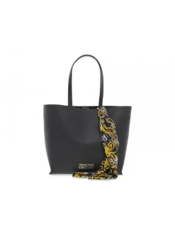 Versace Jeans Couture Tote Bag Jeans Couture Range A Sketch 14 In Black Saffiano^Women Tote Bags