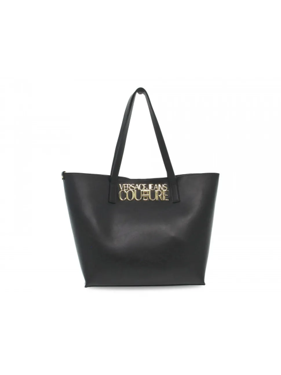 Versace Jeans Couture Tote Bag Jeans Couture Logo Lock Range L Sketch 8 In Black Saffiano^Women Tote Bags