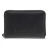 Rebelle Wallet Ziparoun M Dollaro Black In Black Leather^Women Wallets