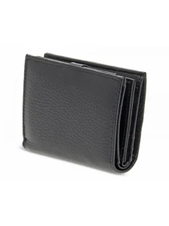 Rebelle Wallet Ziparoun S Dollaro Black In Black Leather^Women Wallets